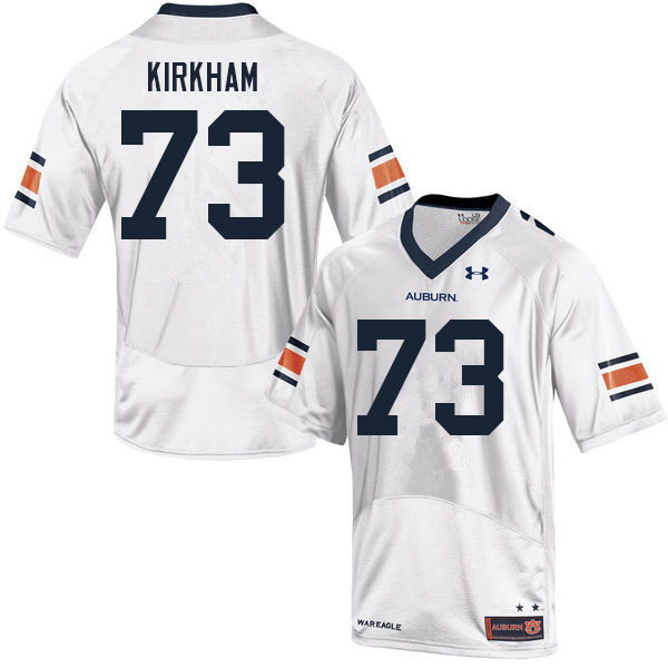 Men #73 Thomas Kirkham Auburn Tigers College Football Jerseys Sale-White